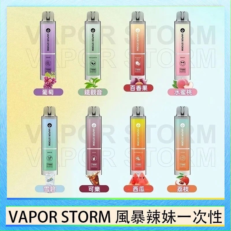 VAPOR STORM風暴辣妹 VAPOR STORM風暴辣妹一次性主機充電7500口(5%)