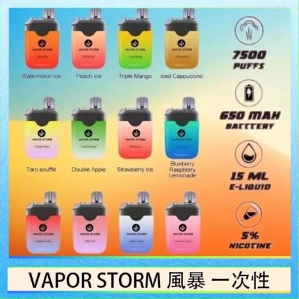 Vapor Storm風暴電子煙7500口（5%）一次性